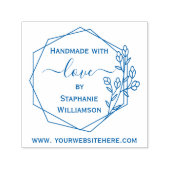 フローラLove+Name+くもの巣 セルフインキングスタンプ (デザイン)