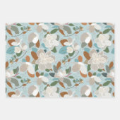 フローラMagnolias Decompage ラッピングペーパーシート (正面2)