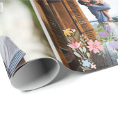 フローラMOMフォトコラージュ | 10パーソナライズされた枚 ラッピングペーパー (ロールコーナー)