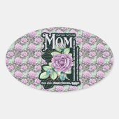 フローラMom定義オールオーバープリントプリント 楕円形シール (正面)