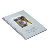 フローラMr & Mrs Journal - Powder Blue ノートブック (右側)