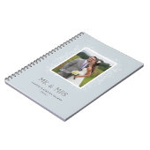 フローラMr & Mrs Journal - Powder Blue ノートブック (左側)