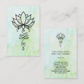 *～*フローラNirvana Sulite Geometry Yoga Lotus 名刺 (正面/裏面)