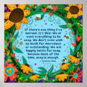 フローラOKは十分引用文 感動的 ポスター (正面)