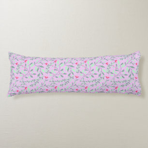 フローラpattern.05.FR.pinkおよびLgreen LPink BG ボディピロー