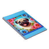 フローラPUGノートブック ノートブック (右側)