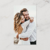 フローラQRコード写真オンラインRSVPエンクロージャ エンクロージャーカード (裏面)