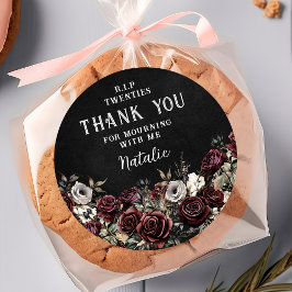 フローラRIP 20代30歳の誕生日シール ラウンドシール