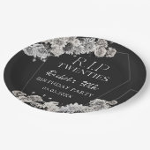 フローラRIP 200年30歳の誕生日紙プレート ペーパープレート (アングル)