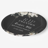 フローラRIP 200年30歳の誕生日紙プレート ペーパープレート (アングル)