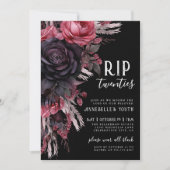 フローラRIP 20sが私の若い人に死30歳の誕生日 招待状 (正面)