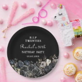 フローラRIP 20s 30th誕生日紙プレート ペーパープレート (パーティー)