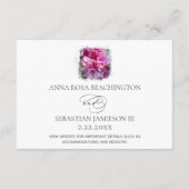 *~*フローラRSVPウェブサイトAR1ウェディングRSVP エンクロージャーカード (裏面)