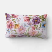 フローラS付き静水彩聖なる書物、 経典枕 ランバークッション (裏面)