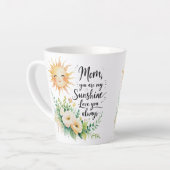 フローラSunとSweetメッセージ | 12ozスモールラテマグ カフェラテマグ (左アングル)