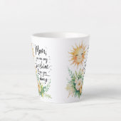 フローラSunとSweetメッセージ | 12ozスモールラテマグ カフェラテマグ (正面)