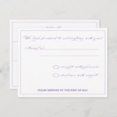 フローラSVP 出欠カード (正面/裏面)