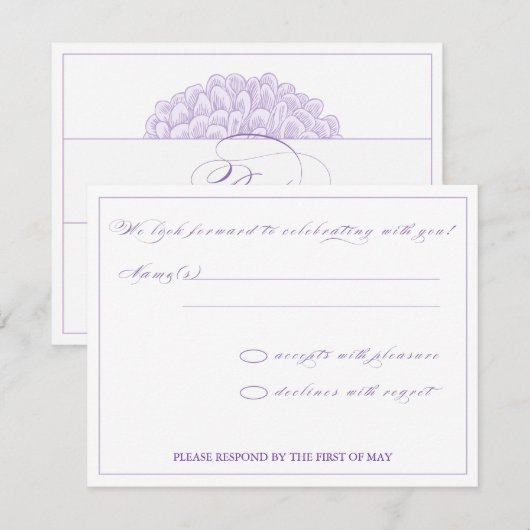 フローラSVP 出欠カード (正面/裏面)