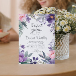 フローラSweet sixteen誕生会 招待状