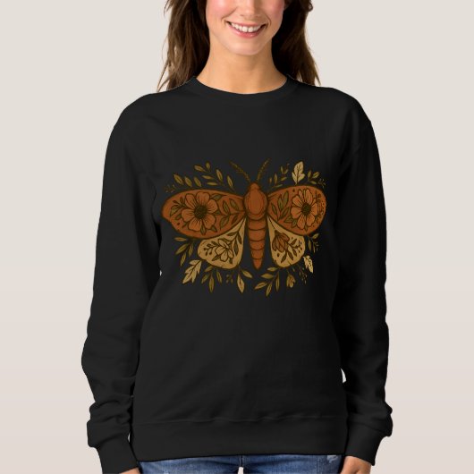 フローラTシャツ – ゴシックBoho Witchy Tee スウェットシャツ (正面)