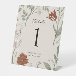 フローラTerracottaテーブル番号 台座サイン