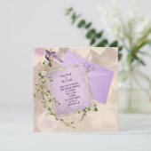 フローラtwidyの結婚式の招待とエンベロープデザイン 招待状 (スタンド正面)