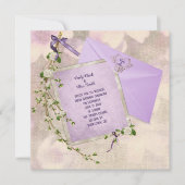 フローラtwidyの結婚式の招待とエンベロープデザイン 招待状 (正面)