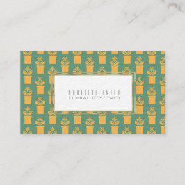 フローリエレガントストヴィンテージグリーンフローラ 名刺