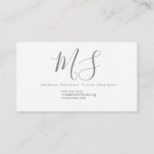 フローリエレガントストヴィンテージグリーンフローラ 名刺 (裏面)