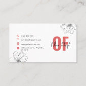 フローリエレガントスト 名刺 (裏面)