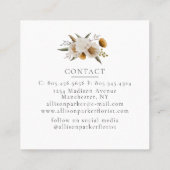 フローリエレガントストBusiness Card スクエア名刺 (裏面)