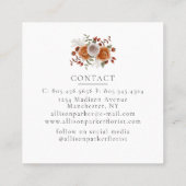 フローリエレガントストBusiness Card スクエア名刺 (裏面)