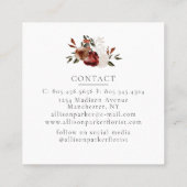 フローリエレガントストBusiness Card スクエア名刺 (裏面)