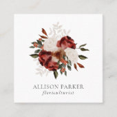 フローリエレガントストBusiness Card スクエア名刺 (正面)