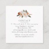 フローリエレガントストBusiness Card スクエア名刺 (裏面)