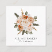 フローリエレガントストBusiness Card スクエア名刺 (正面)