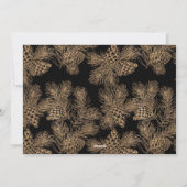 フローリエレガントッシュスクリプトブラックホリディフォトカード シーズンカード (裏面)