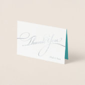 フローリエレガントッシュフォイルサンキューカード 箔カード (正面)
