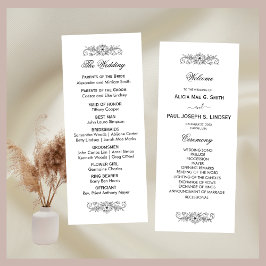 フローリエレガントッシュ白黒結婚式 プログラム