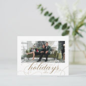 フローリエレガントッフォーマルク文字の休日はがき シーズンポストカード (スタンド正面)