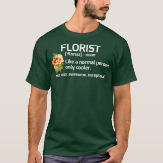 フローリストおもしろい定義フローラギフト Tシャツ