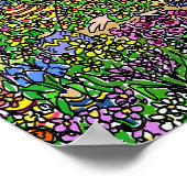 フローリストまたはフラワーショップイラストレーションオン ポスター (角)