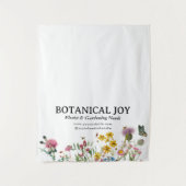 フローリストガーデンポップ・アートのアップショップテーブルランナーの看板 タペストリー (正面)