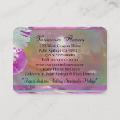 フローリストドラマセンスエレガントプロフェッショナル 名刺 (裏面)