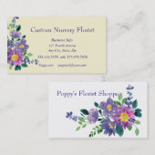 フローリストフラワー子供部屋フローリストハウスプラント 名刺 (正面/裏面)