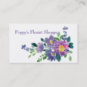 フローリストフラワー子供部屋フローリストハウスプラント 名刺 (裏面)