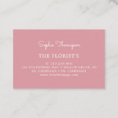 フローリストフローラ 名刺 (裏面)