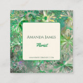 フローリストボタニカルプロフェッショナルブティックショップ スクエア名刺 (正面)