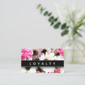 フローリストモダンプロフェッショナルエレガントトレンディーパターン 予約カード (スタンド正面)