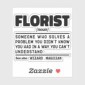 フローリスト名詞定義かわいいフローラクールフローリ シール (シート)